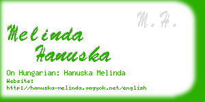 melinda hanuska business card